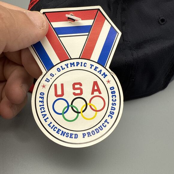 Vintage 1996 USA Olympics Snapback Hat Deadstock NWT NOS Embroidered - Picture 6 of 8